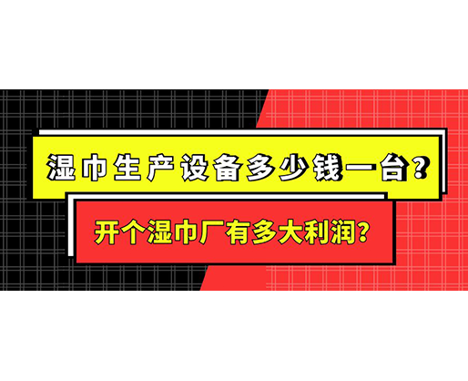濕巾生產(chǎn)設(shè)備多少錢一臺？開個濕巾廠有多大利潤？