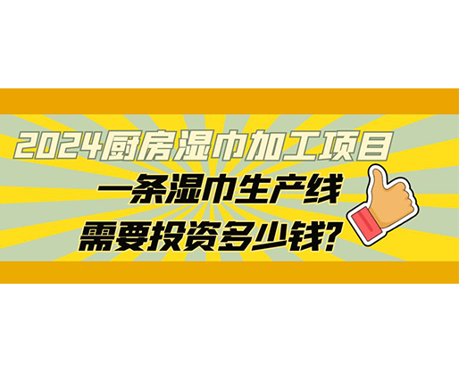 2024廚房濕巾加工項(xiàng)目，一條濕巾生產(chǎn)線需要投資多少錢？