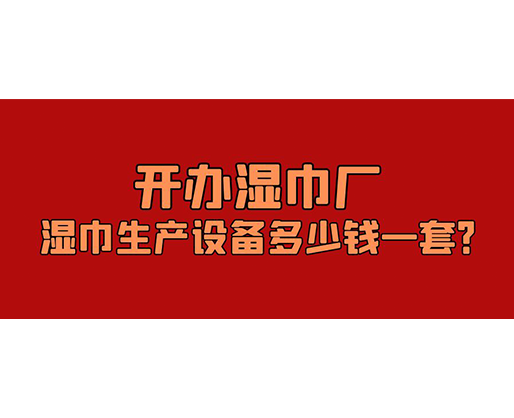 開辦濕巾廠，濕巾生產(chǎn)設(shè)備多少錢一套？